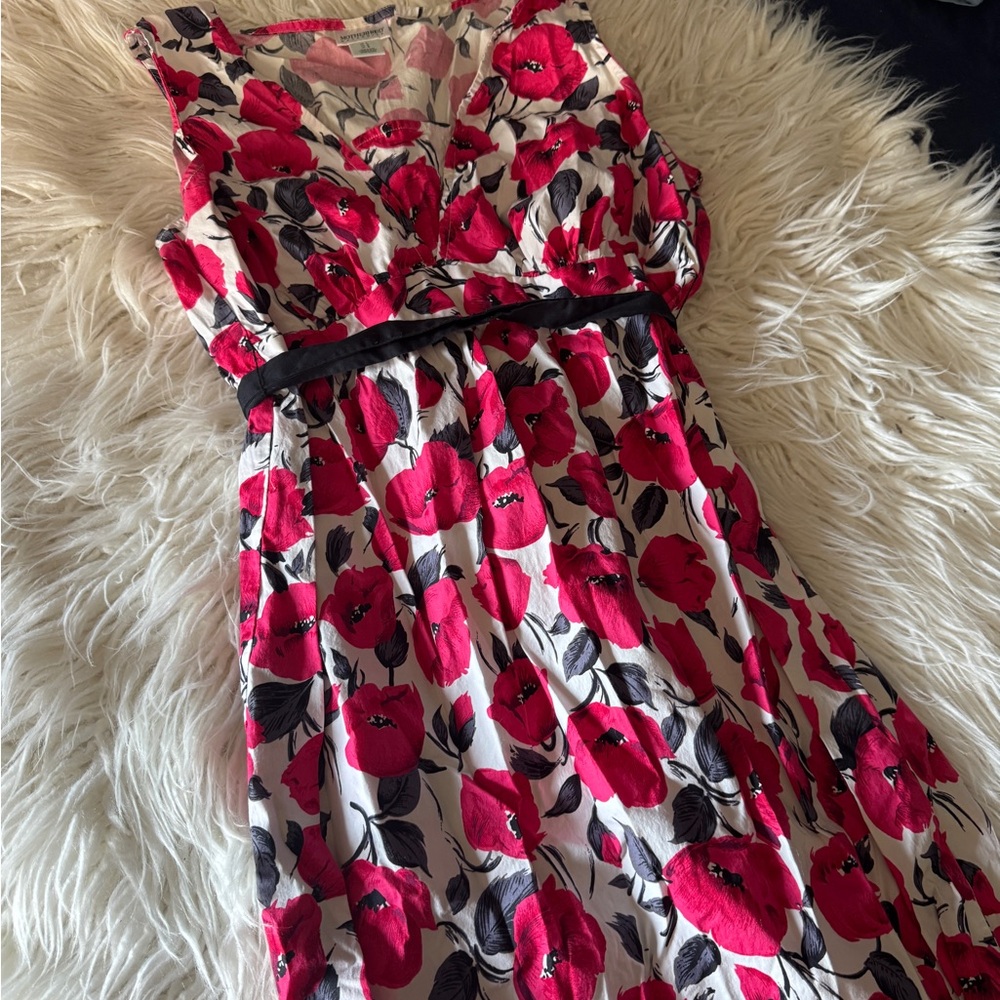 Motherhood Red Floral Maternity Dress
